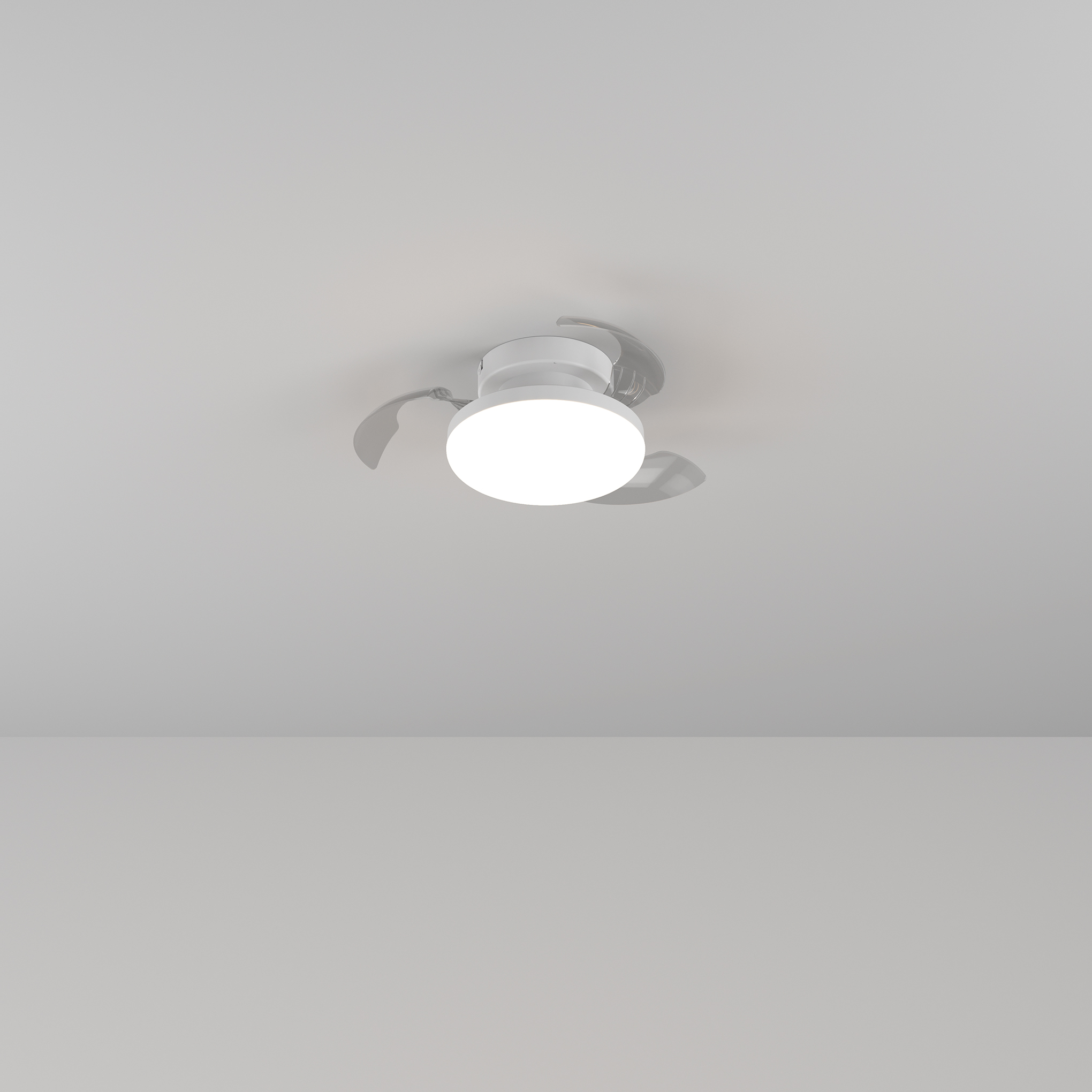 Ventoinha de Teto com Candeeiro Hovley Ø41 Branca 1650LM
