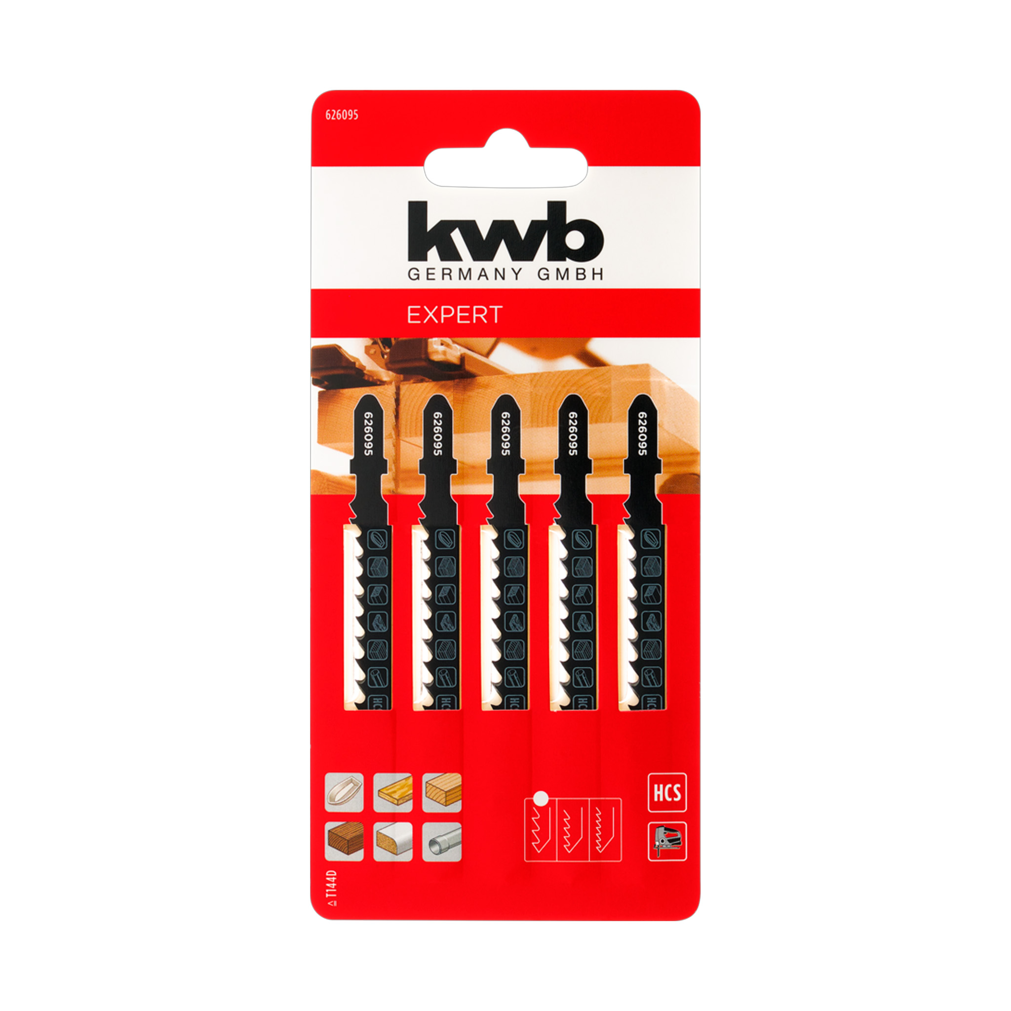 Lâmina p/ Tico-Tico Madeira Grosso T Kwb 5 uni
