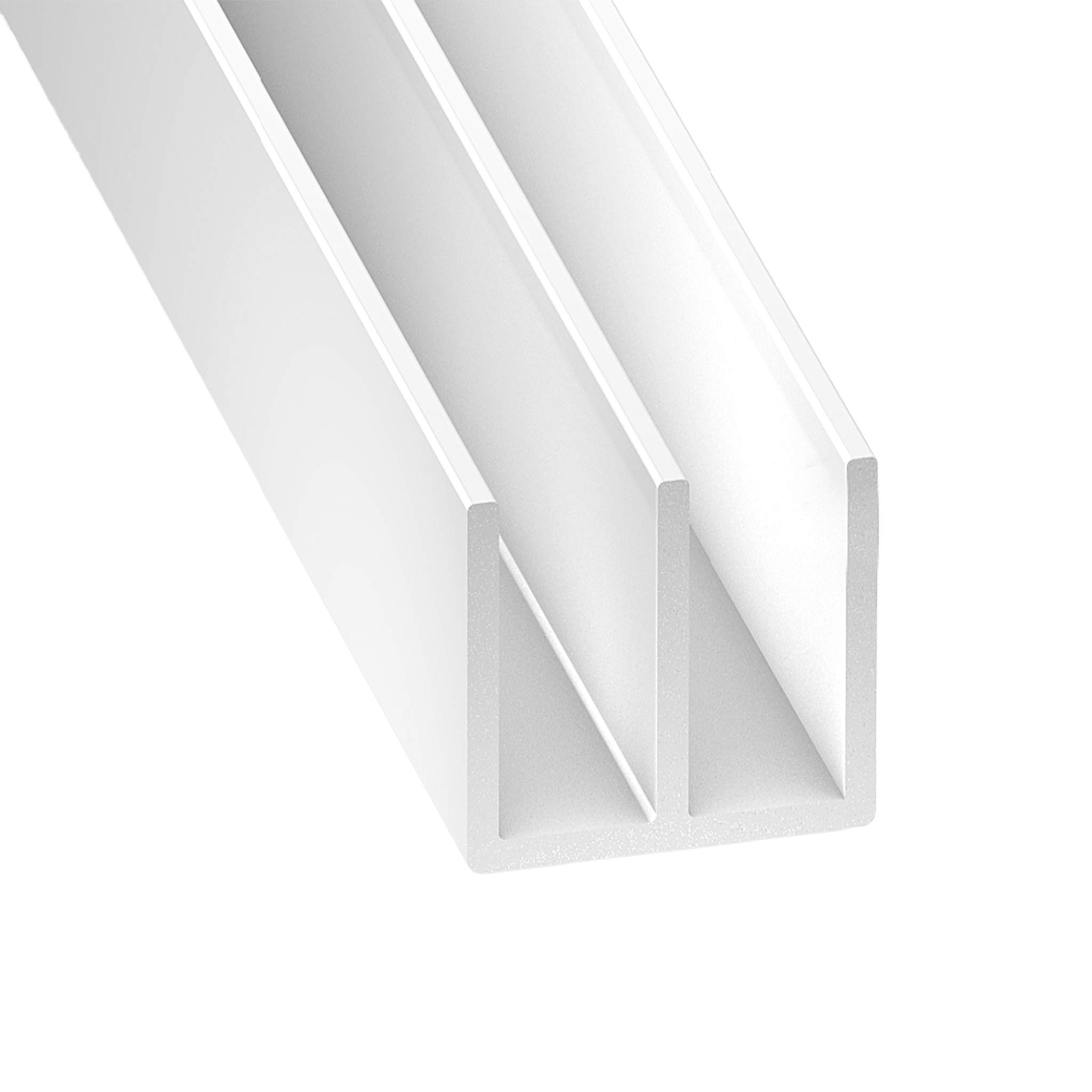 Perfil de PVC Duplo U 2m