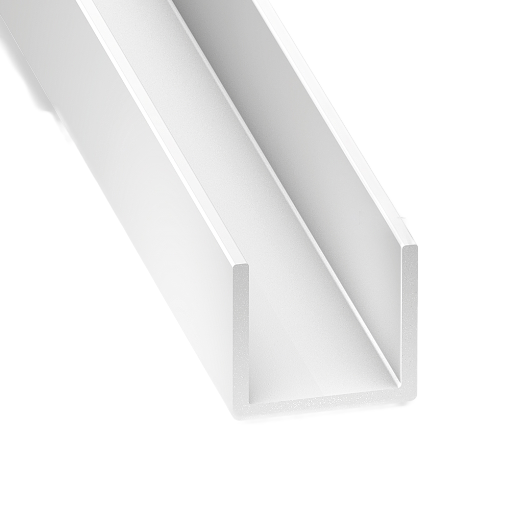 Perfil de PVC U 1m