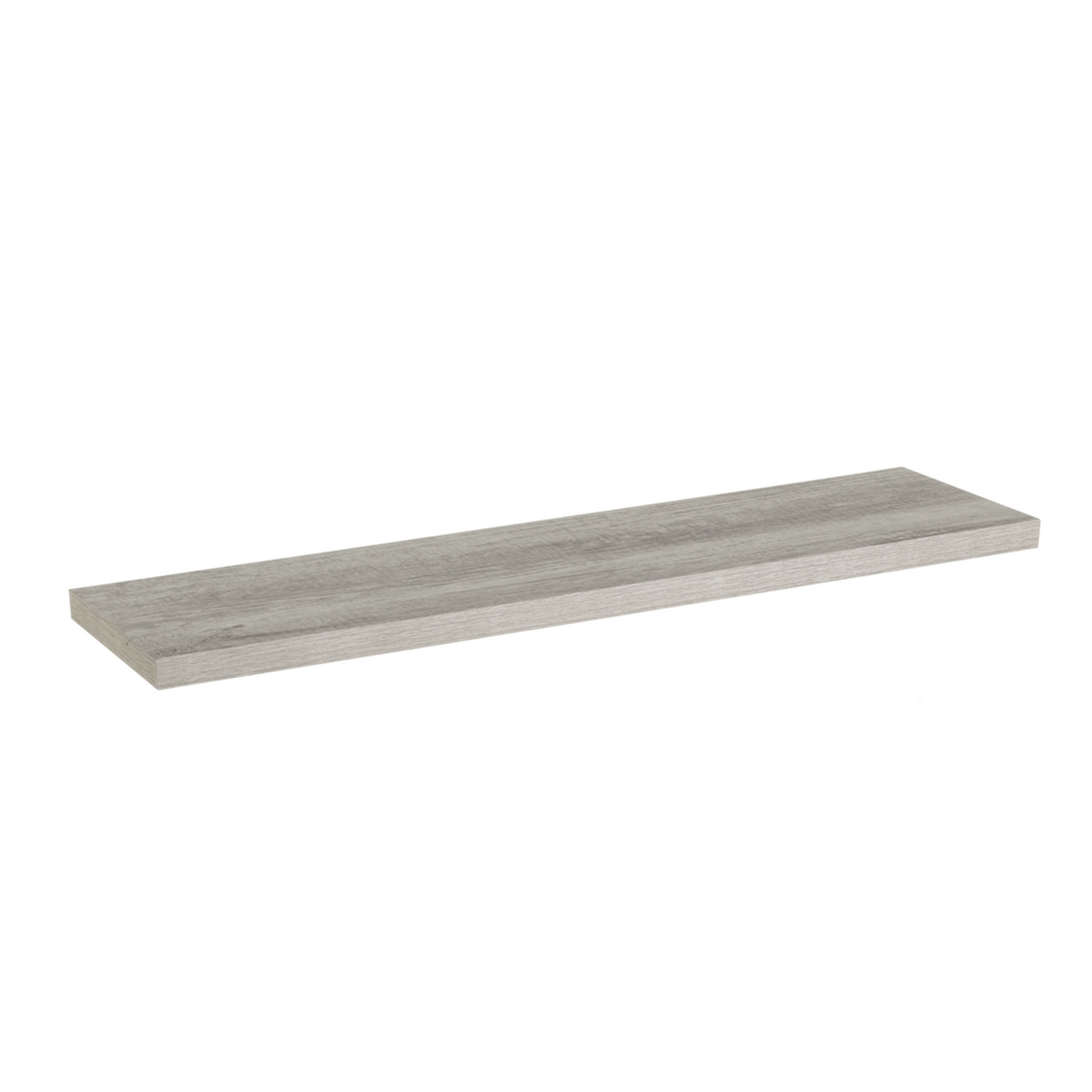 Prateleira Suspensa de Parede MDF Cinza120x24 cm