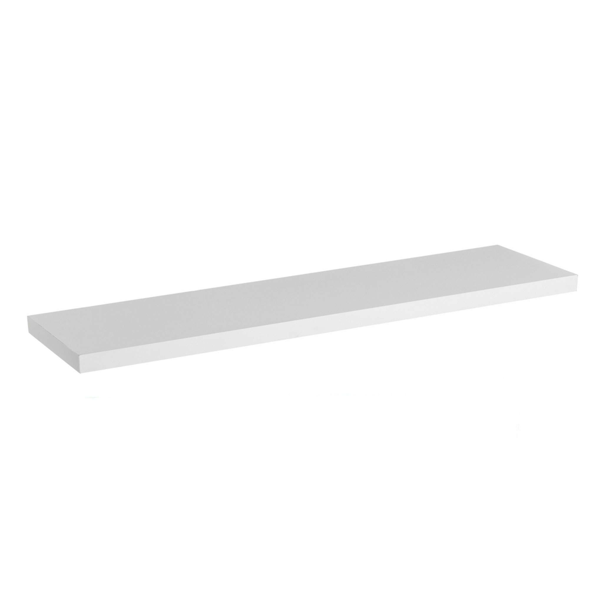 Prateleira Suspensa de Parede MDF Branca 120x24 cm