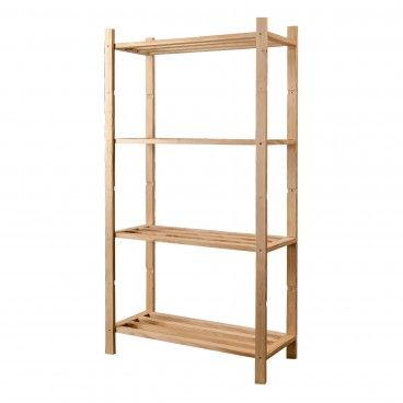 Estante de Madeira 4 Prateleiras