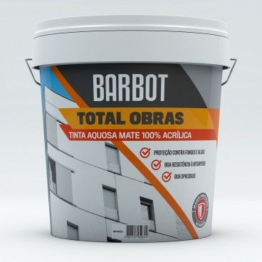 Tinta Aquosa Mate Exterior Barbot Total Obras 15L Tinta Aquosa Mate Exterior Barbot Total Obras 15L