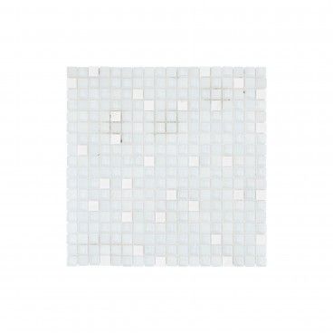 Pastilha Pedra Natural/Vidro Super Branco 30x30 Pastilha Pedra Natural/Vidro Super Branco 30x30