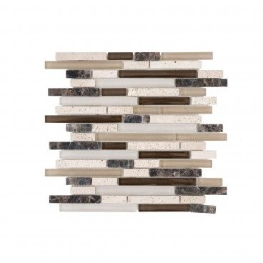 Pastilha Pedra Natural/Vidro Bege/Castanho 30x30 Pastilha Pedra Natural/Vidro Bege/Castanho 30x30