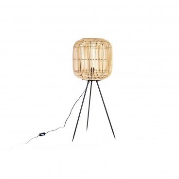 Candeeiro de P� Bambu/Metal