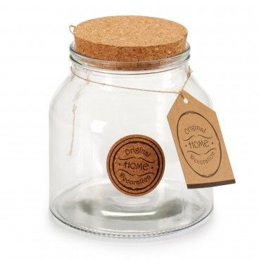 Frasco de Vidro com Tampa de Corti�a