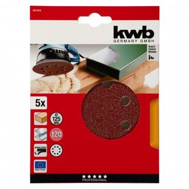 Kwb Kit 5 Lixas Ø125mm Kwb Kit 5 Lixas Ø125mm