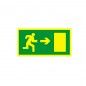 Sinal de Indicação Saída à Direita em PVC Fotoluminescente Sinal de Indicação Saída à Direita em PVC Fotoluminescente
