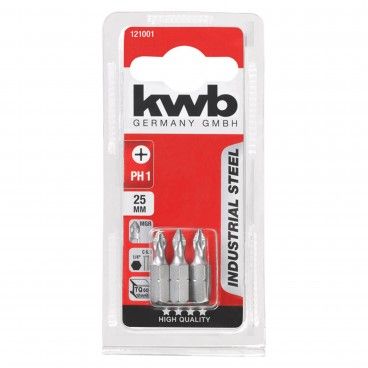 Kwb Conjunto 3 Bits PH Industrial 25mm