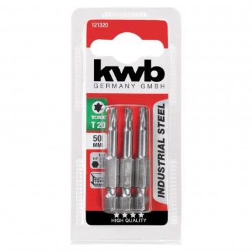 Kwb Conjunto 3 Bits TORX Industrial 50mm