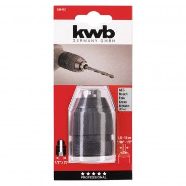 Kwb Portabrocas Automático 1.5-13mm 1/2"