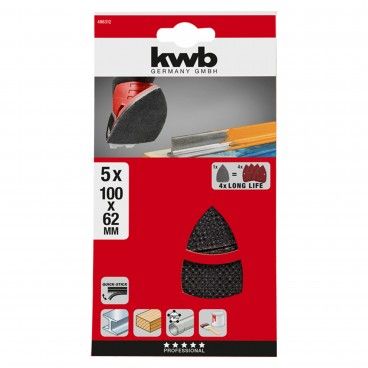 Kwb Kit 5 Lixas Delta 100x62x93mm