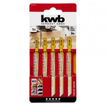 Kwb Lmina para Serra Tico-Tico Madeira Corte Grosso 75mm 5un