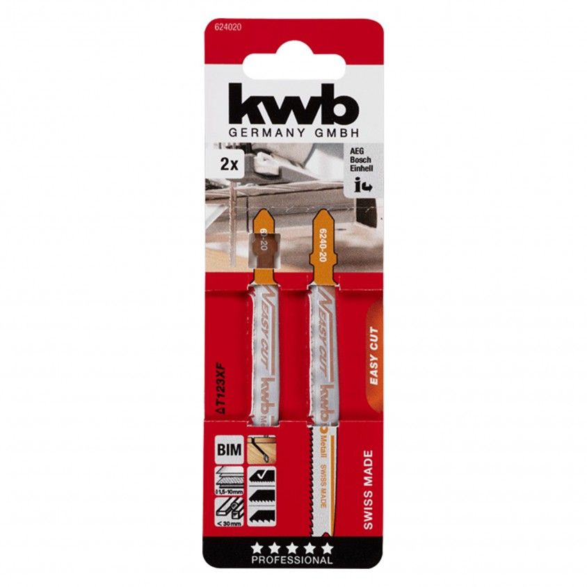 Kwb Lmina para Serra Tico-Tico Easy-Cut BIM Metal 2un