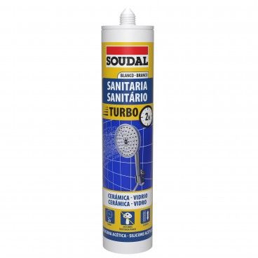 Silicone Sanitrio Actico Soudal Turbo 290ml