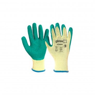Luva de Malha com Latex Antideslizante