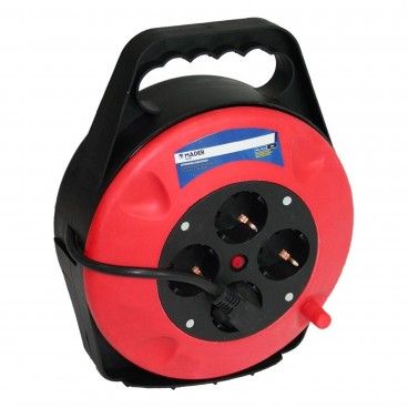 Enrolador de 4 Tomadas com Disjuntor 3Gx1mm Enrolador de 4 Tomadas com Disjuntor 3Gx1mm