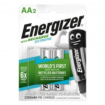 Pilha Recarregvel Energizer Extreme HR6 AA 2300Mah 2Un