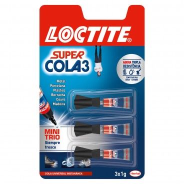 Super Cola 3 Loctite Mini Trio 3x1g