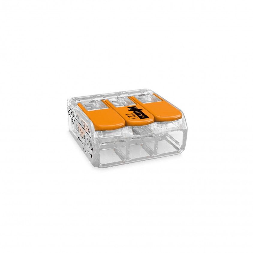 Ligador Rpido 3 Ligaes para Fio Flexvel Wago