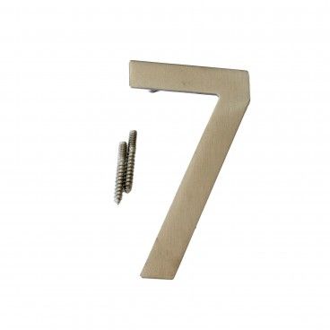 Número para Porta 7 com Fixação Oculta