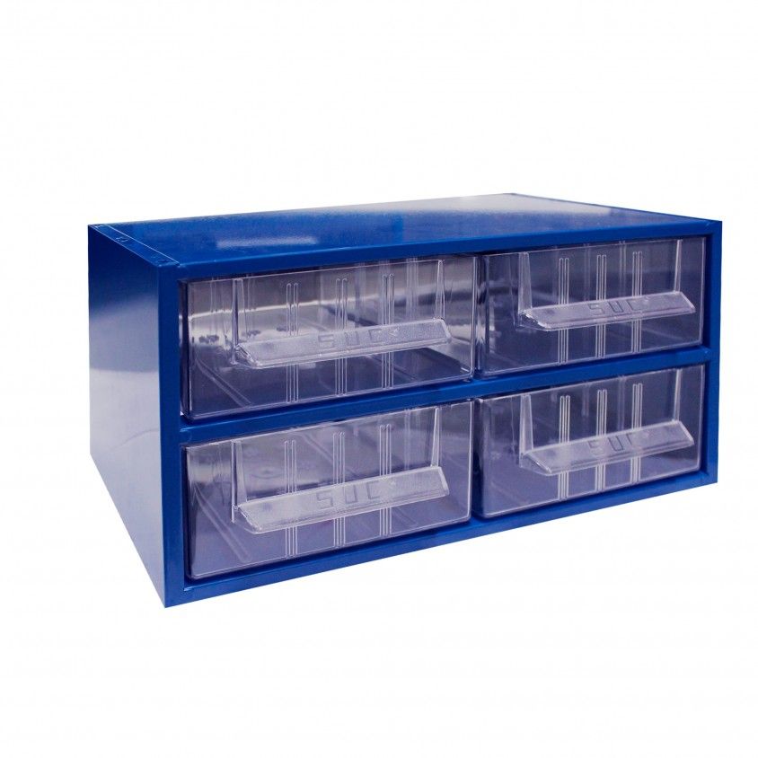 Estante Metalo-Pl�stica N�6 com 4 Gavetas