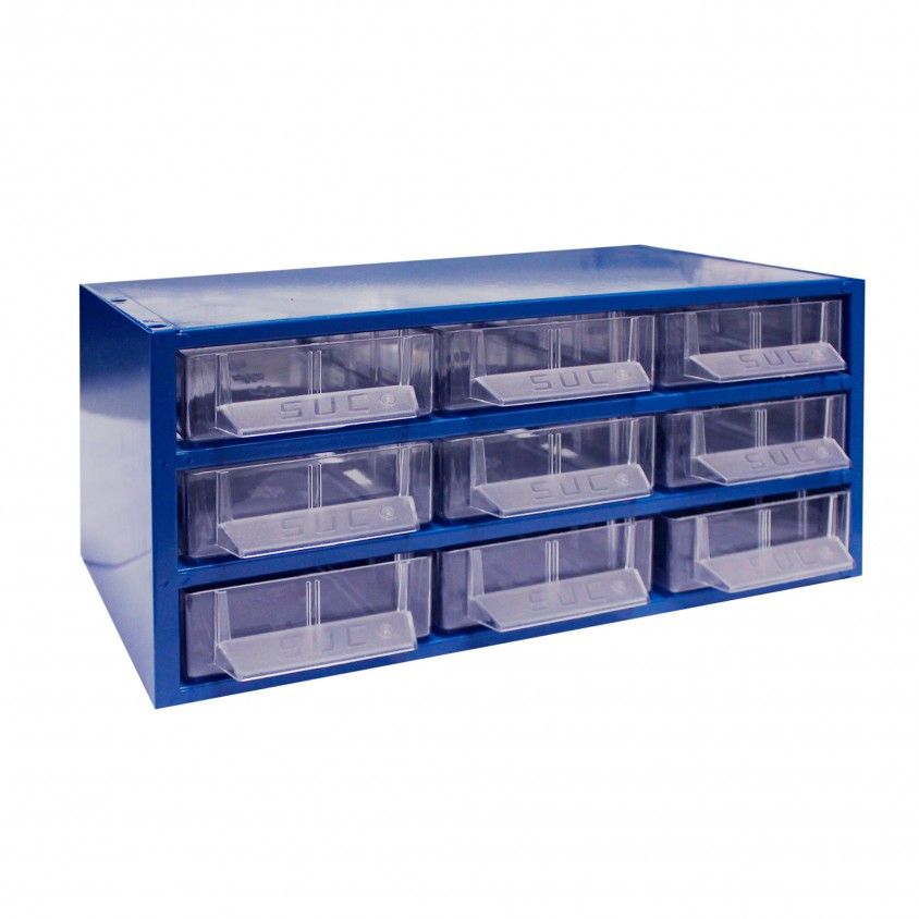 Estante Metalo-Pl�stica N�1 com 9 Gavetas