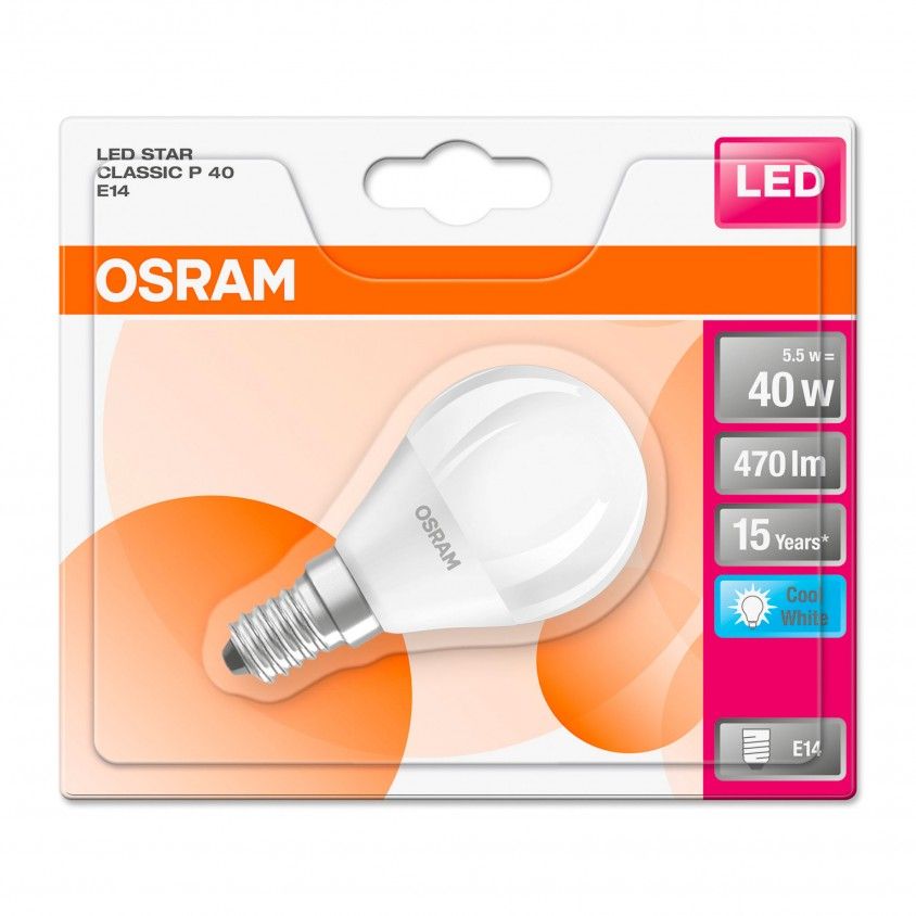 Lmpada LED Filamento Osram Star Classic P 40 E14 5W 470Lm