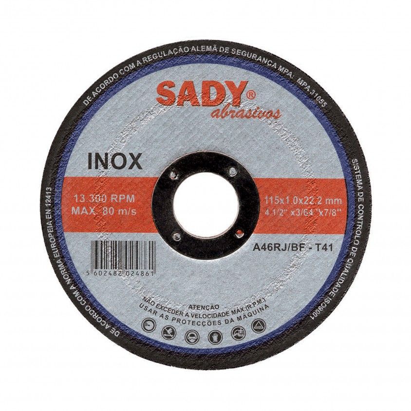 Disco de Cortar de Inox 115mm