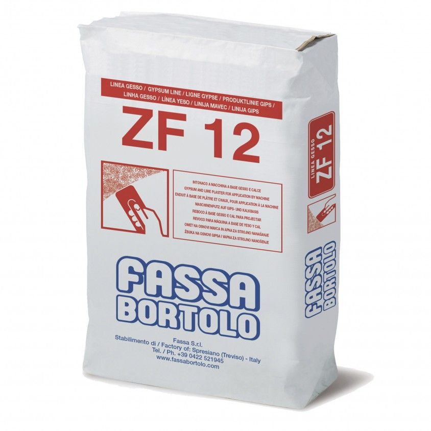 Fassa Bortolo ZF12 Reboco Base Gesso 25kg