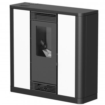 Salamandra a Pellets Slim Mekka Canalizável 10Kw Salamandra a Pellets Slim Mekka Canalizável 10Kw