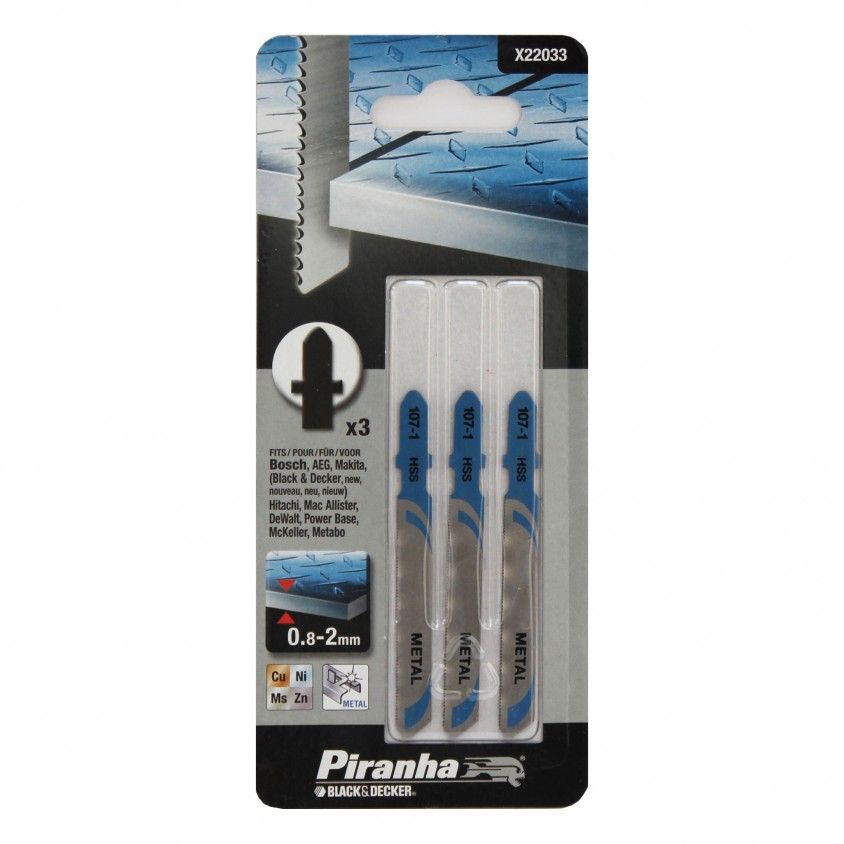 Lmina Serra Vertical X22033 para Metal Black & Decker 3un