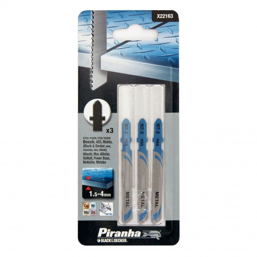 Lmina Serra Vertical X22163 para Metal Black & Decker 3un