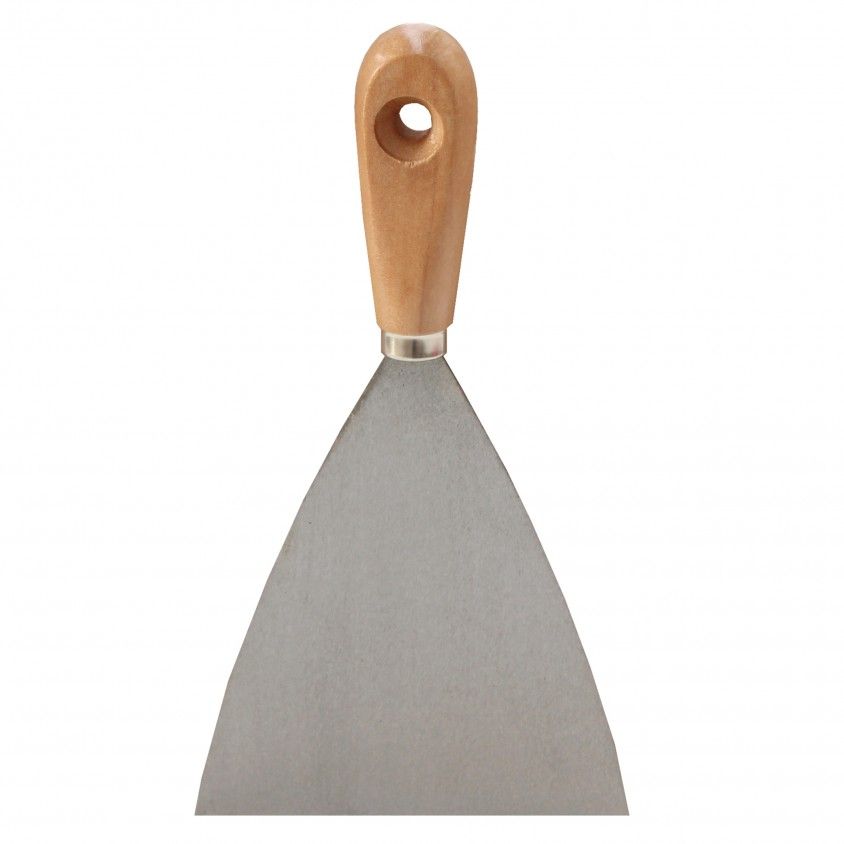 Betumadeira de A�o com Cabo de Madeira