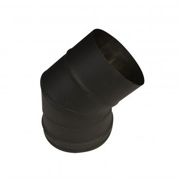 Curva 45 Inox Preto