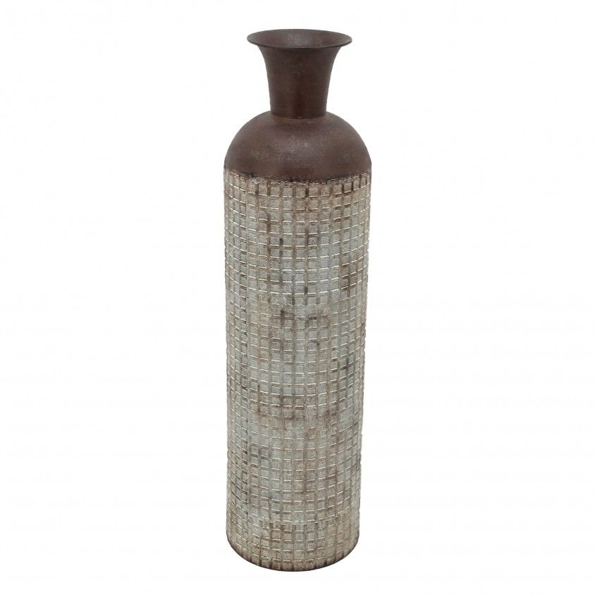 Jarra Decorativa Prateada/Rstica