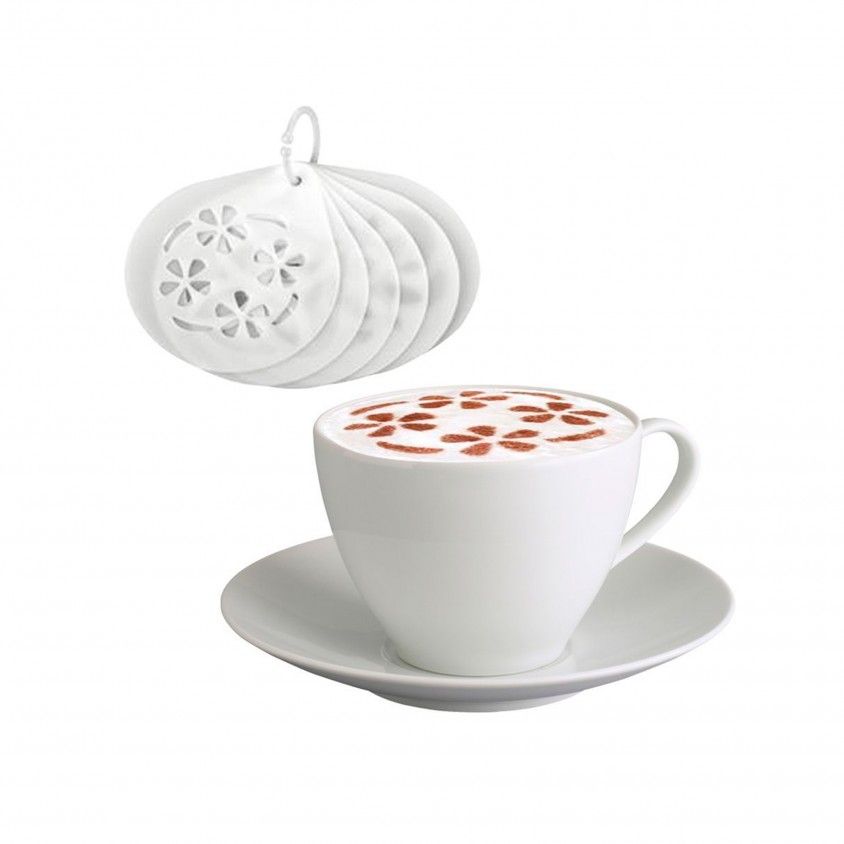 Conjunto 6 Decoraes para Cappuccino Tescoma Mydrink