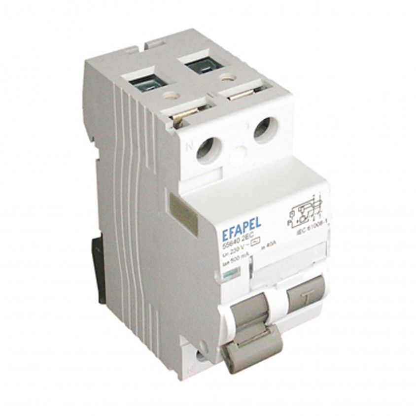 Interruptor Diferencial 2P - 30mA 25A Efapel Modus 55