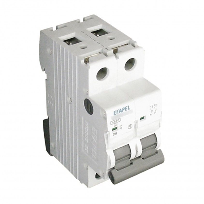 Disjuntor Magnetotrmico 2P - 4.5kA 230/400V - 50/60Hz 6A Efapel Modus 55