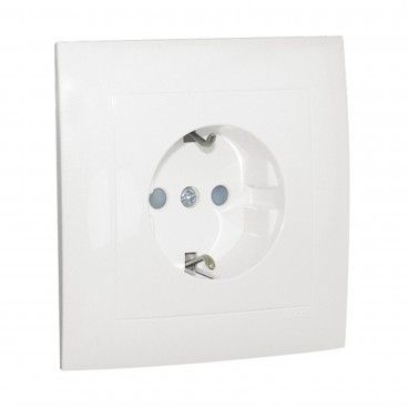 Tomada Schuko Monobloco com Obturador Efapel Logus 90