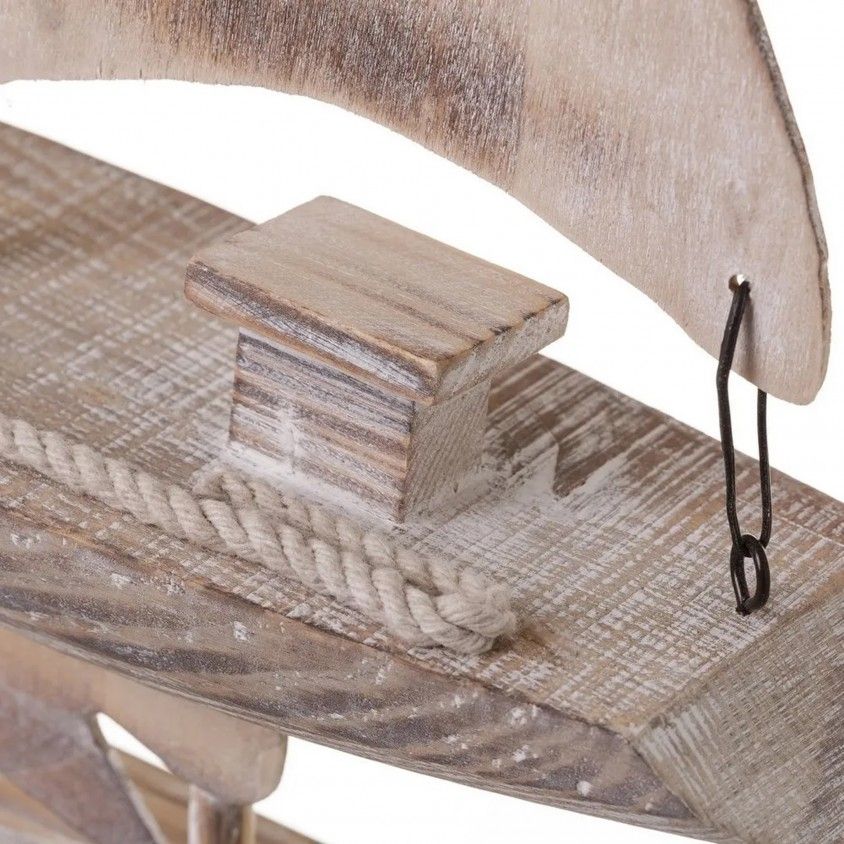 Figura Navio Tecido/Madeira Figura Navio Tecido/Madeira