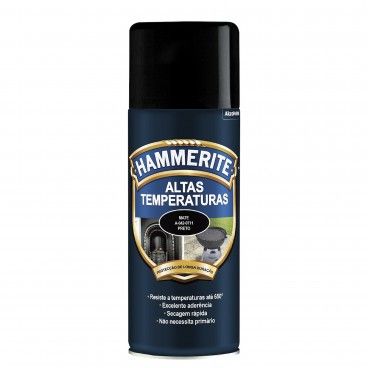 Esmalte Altas Temperaturas Hammerite Preto Spray 400ml