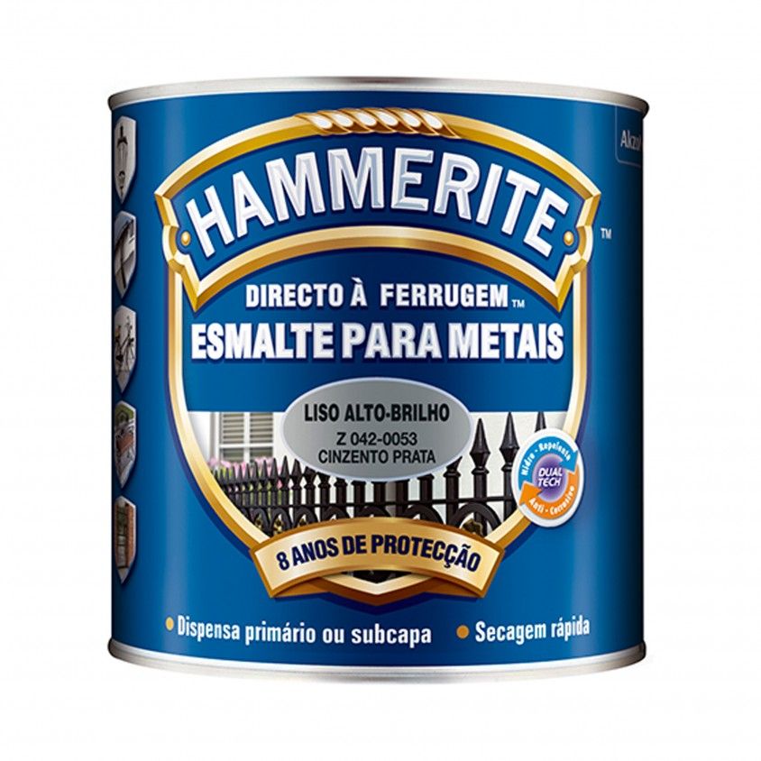 Esmalte para Metais Liso Hammerite Alto Brilho