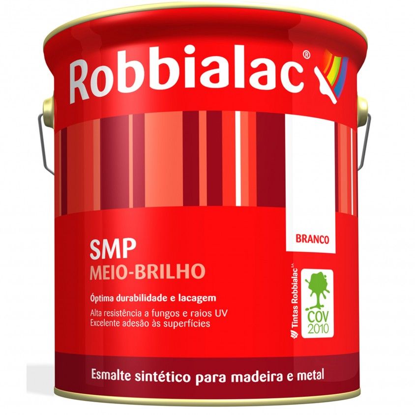 Esmalte Sinttico para Madeira e Metais Meio-Brilho SMP Robbialac