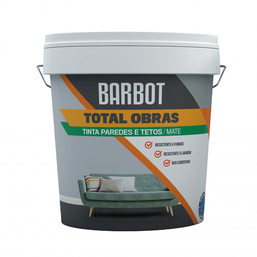 Tinta para Paredes e Tetos Barbot Total Obras