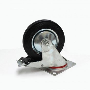 Rodzio Giratrio Base Retangular Roda 160/40mm