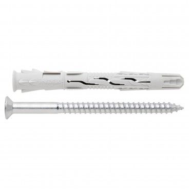 Bucha Universal de Nylon de Alto Rendimento com Parafuso Cabea de Embeber 2un