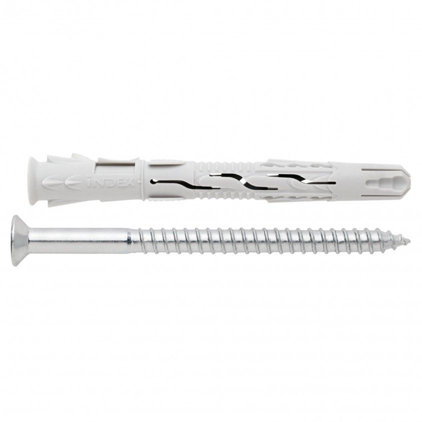 Bucha Universal de Nylon de Alto Rendimento com Parafuso Cabeça de Embeber 2un Bucha Universal de Nylon de Alto Rendimento com Parafuso Cabeça de Embeber 2un